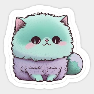 Elegant Persian Cat Sticker for Cat Lovers Sticker